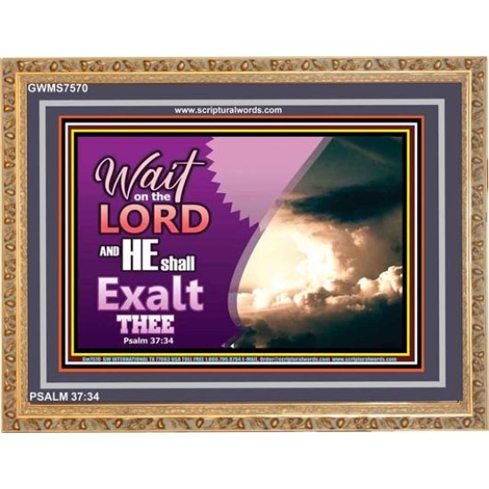 WAIT ON THE LORD   Framed Bible Verses   (GWMS7570)   