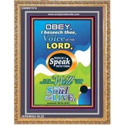 THE VOICE OF THE LORD   Contemporary Christian Poster   (GWMS7574)   