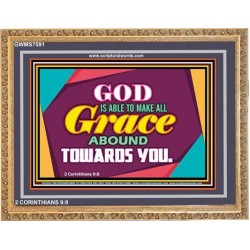 ABOUNDING GRACE   Printable Bible Verse to Framed   (GWMS7591)   