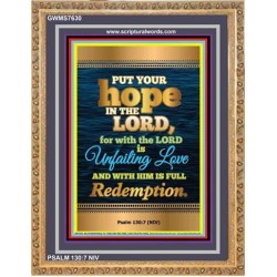 UNFAILING LOVE   Bible Scriptures on Love frame   (GWMS7630)   "28x34"