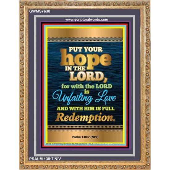 UNFAILING LOVE   Bible Scriptures on Love frame   (GWMS7630)   