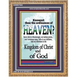 THE ORDINANCES OF HEAVEN   Contemporary Christian Wall Art   (GWMS7682)   