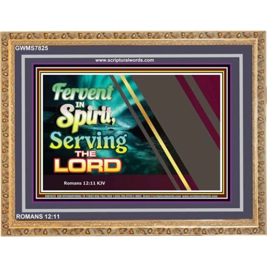 SERVE THE LORD   Christian Quotes Framed   (GWMS7825)   