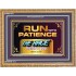 RUN WITH PATIENCE   Contemporary Christian Wall Art   (GWMS7837)   "34x28"