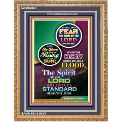 THE SPIRIT OF THE LORD   Contemporary Christian Paintings Frame   (GWMS7883)   