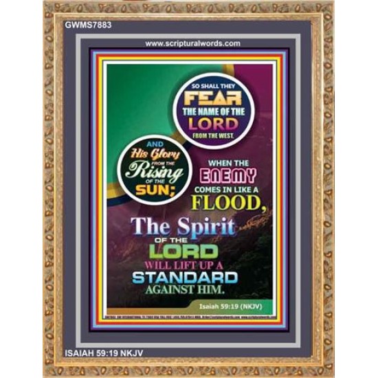 THE SPIRIT OF THE LORD   Contemporary Christian Paintings Frame   (GWMS7883)   