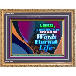 WORDS OF ETERNAL LIFE   Christian Artwork Acrylic Glass Frame   (GWMS7895)   