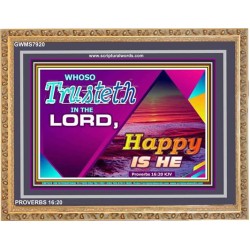 TRUST IN THE LORD   Framed Bedroom Wall Decoration   (GWMS7920)   "34x28"