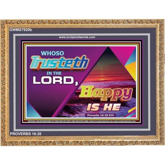 TRUST IN THE LORD   Framed Children Room Wall Decoration   (GWMS7920b)   
