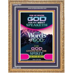 THE WORDS OF GOD   Framed Interior Wall Decoration   (GWMS7987)   