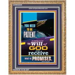 THE WILL OF GOD   Inspirational Wall Art Wooden Frame   (GWMS8000)   