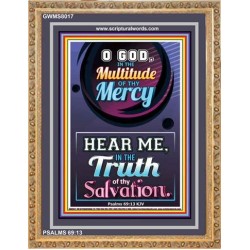 TRUTH OF THY SALVATION   Framed Bible Verses   (GWMS8017)   "28x34"