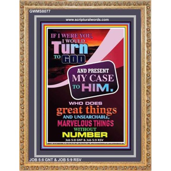 TURN TO GOD   Scripture Wooden Frame   (GWMS8077)   