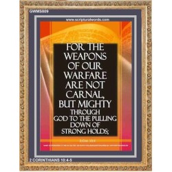 THE WEAPONS OF OUR WARFARE   Portrait of Faith Wooden Framed   (GWMS809)   