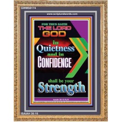 YOUR STRENGTH   Contemporary Christian Wall Art Acrylic Glass frame   (GWMS8174)   