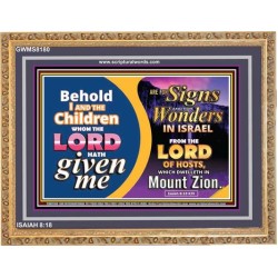 SIGNS AND WONDERS   Framed Scriptural Dcor   (GWMS8180)   