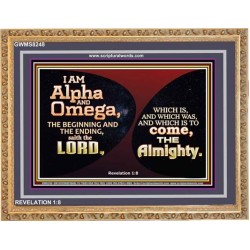 ALPHA AND OMEGA   Scripture Art   (GWMS8248)   