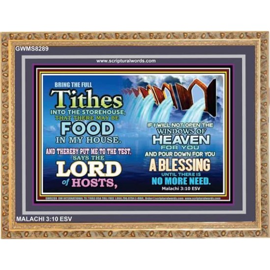 TITHES   Framed Hallway Wall Decoration   (GWMS8289)   