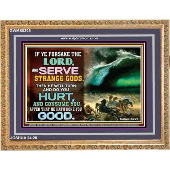 SERVE GOD ALONE   Frame Biblical Paintings   (GWMS8305)   