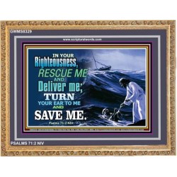 SAVE ME   Large Framed Scripture Wall Art   (GWMS8329)   