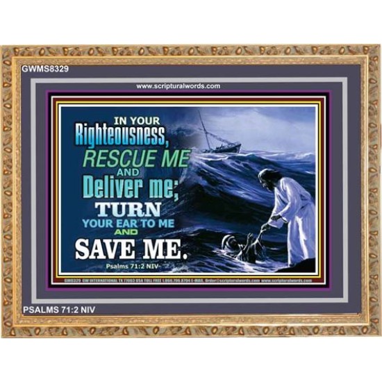 SAVE ME   Large Framed Scripture Wall Art   (GWMS8329)   
