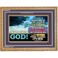THY GREAT POWER   Christian Quotes Framed   (GWMS8387)   