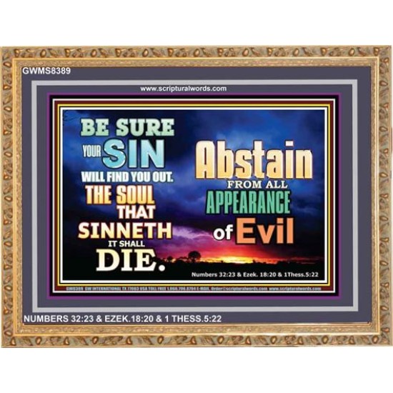 ABSTAIN FROM EVIL   Affordable Wall Art   (GWMS8389)   