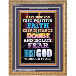 TRUST GOD AT ALL TIMES   Biblical Paintings Acrylic Glass Frame   (GWMS8415)   "28x34"