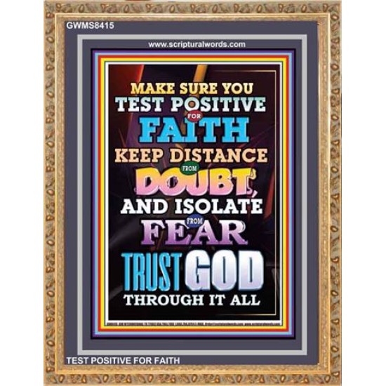 TRUST GOD AT ALL TIMES   Biblical Paintings Acrylic Glass Frame   (GWMS8415)   