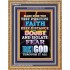 TRUST GOD AT ALL TIMES   Biblical Paintings Acrylic Glass Frame   (GWMS8415)   "28x34"