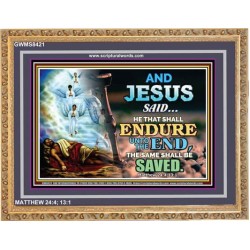 YE SHALL BE SAVED   Unique Bible Verse Framed   (GWMS8421)   