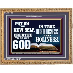 CREATED TO BE LIKE GOD   Inspirational Bible Verses Framed   (GWMS8439)   "34x28"