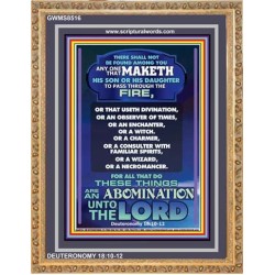 AN ABOMINATION UNTO THE LORD   Bible Verse Framed for Home Online   (GWMS8516)   
