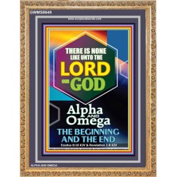 ALPHA AND OMEGA BEGINNING AND THE END   Framed Sitting Room Wall Decoration   (GWMS8649)   