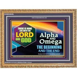 ALPHA AND OMEGA   Christian Quotes Framed   (GWMS8649L)   