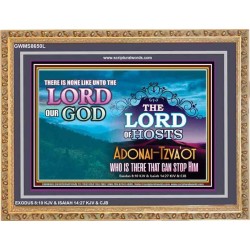 ADONAI TZVA'OT - LORD OF HOSTS   Christian Quotes Frame   (GWMS8650L)   "34x28"