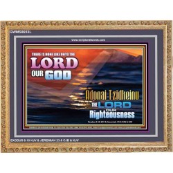 ADONAI TZIDKEINU - LORD OUR RIGHTEOUSNESS   Christian Quote Frame   (GWMS8653L)   