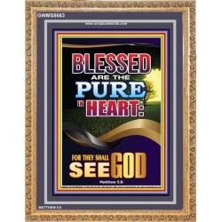 THEY SHALL SEE GOD   Scripture Art Acrylic Glass Frame   (GWMS8663)   
