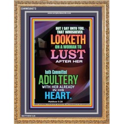 ADULTERY   Framed Bible Verse   (GWMS8673)   