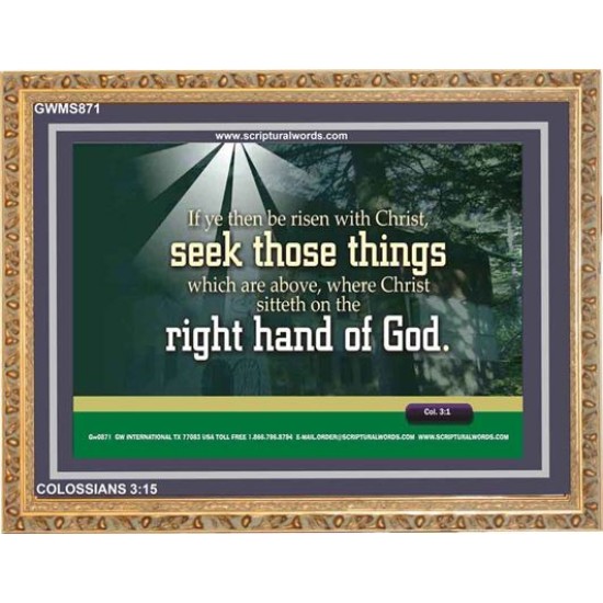 SEEK THOSE THINGS   Framed Bible Verse   (GWMS871)   