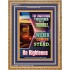 THE RIGHTEOUS IS DELIVERED OUT OF TROUBLE   Bible Verse Framed Art Prints   (GWMS8711)   "28x34"