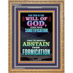 ABSTAIN FROM FORNICATION   Scripture Wall Art   (GWMS8715)   
