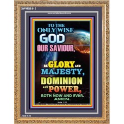 THE ONLY WISE GOD   Contemporary Christian Wall Art Acrylic Glass frame   (GWMS8815)   