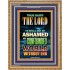 YE SHALL NOT BE ASHAMED   Framed Guest Room Wall Decoration   (GWMS8826)   "28x34"