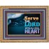 WITH ALL YOUR HEART   Framed Religious Wall Art    (GWMS8846L)   "34x28"