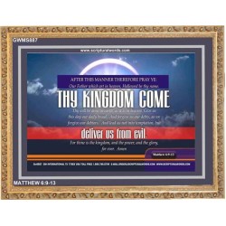 THY KINGDOM COME   Frame Bible Verses Online   (GWMS887)   