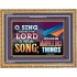 SING UNTO THE LORD   Bible Verses Wall Art Acrylic Glass Frame   (GWMS8893)   "34x28"