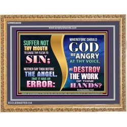 SIN NOT   Scripture Art Wooden Frame   (GWMS8899)   