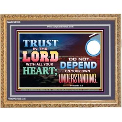 TRUST IN THE LORD   Contemporary Christian Paintings Acrylic Glass frame   (GWMS8908)   