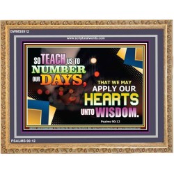 APPLY OUR HEARTS TO WISDOM   Acrylic Frame Picture   (GWMS8912)   